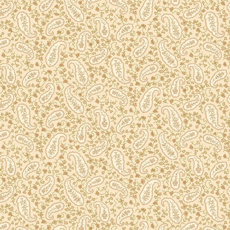 Wheat Heritage Paisley | 43/44 Cotton (1532-40) - Sold in UNITS of  metre