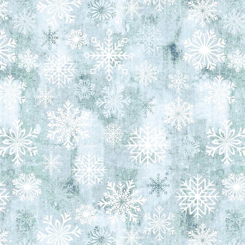 Breeze Snowflake Toss | 108 Cotton (8398S-61) - Sold in UNITS of 1/4 metre