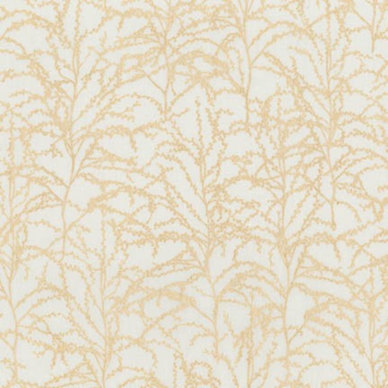*Closeout Sale* Winter Shimmer, Oyster Branches, per half-yard (with Metallic Accents)