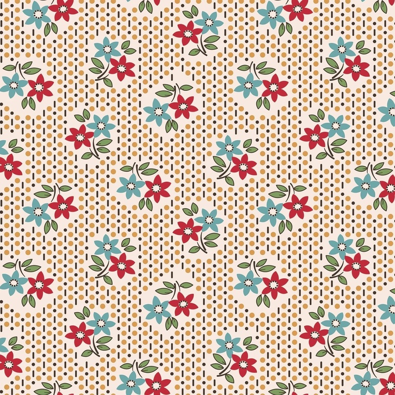 Gentler Times by Lori Holt Collection - Nostalgia Cider | 108 Cotton (WB16492R-CIDER) - Sold in UNITS of 1/4 metre