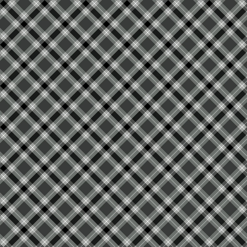 Plaid Black | 108 Cotton (14944WB-08) - Sold in UNITS of 1/4 metre