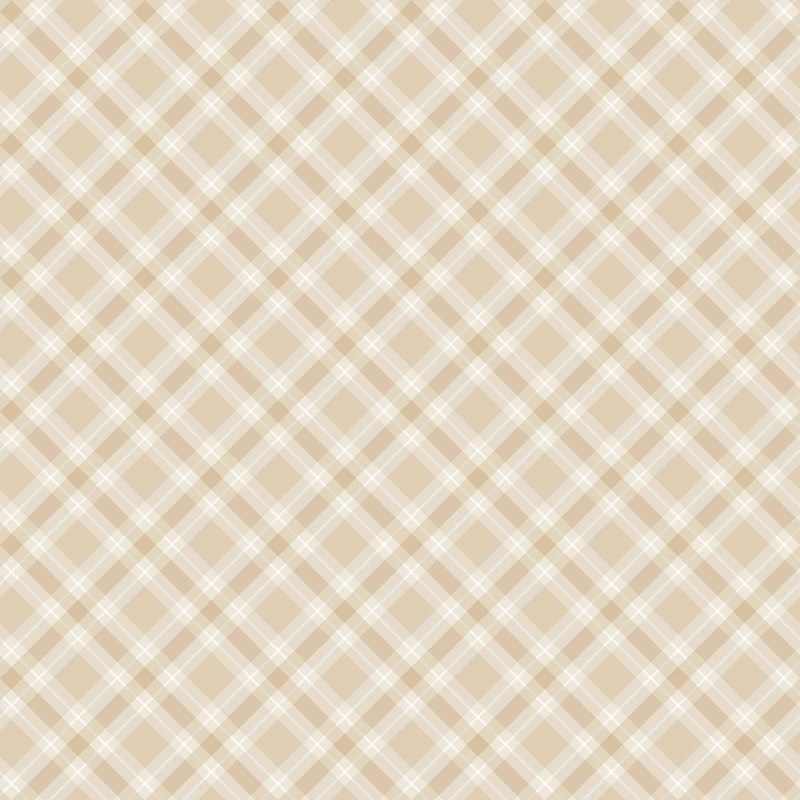 Plaid Ecru | 108 Cotton (14944WB-72) - Sold in UNITS of 1/4 metre