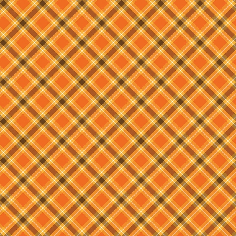 Plaid Pumpkin | 108 Cotton (14944WB-39) - Sold in UNITS of 1/4 metre