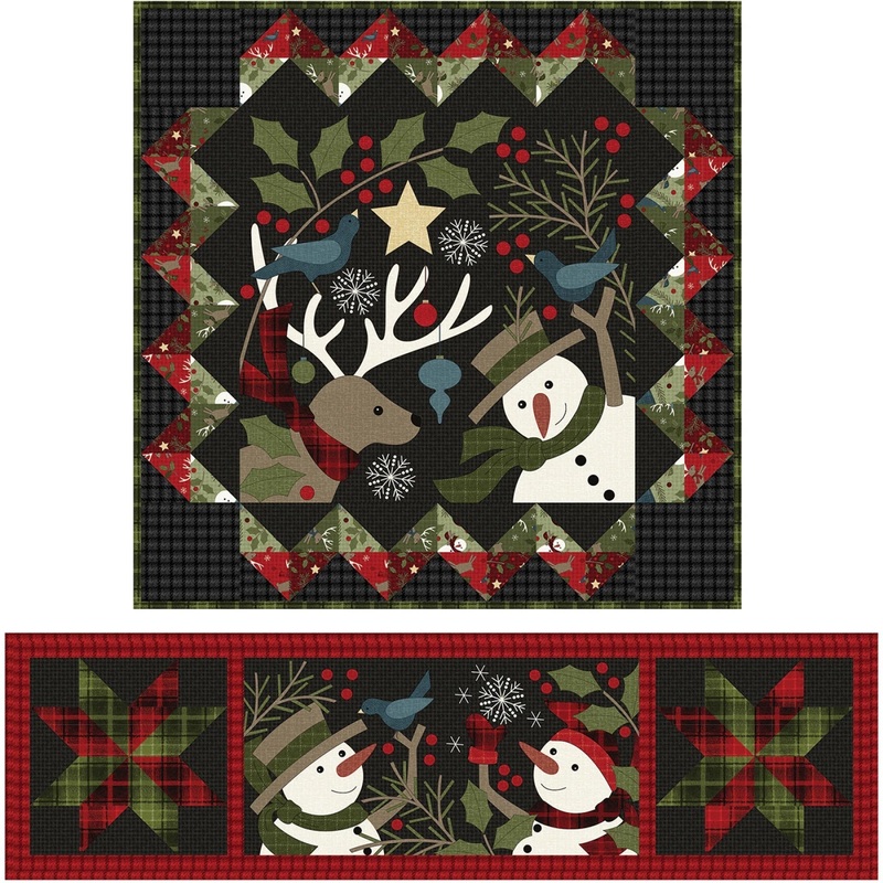 Quilt Kit Holly Jolly Flannel Kit  (KIT-MASHOJF)
