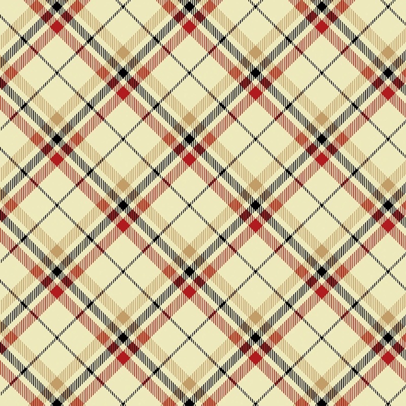 Tartan Plaid  - Cream | 108 Cotton (14992WB-07) - Sold in UNITS of 1/4 metre