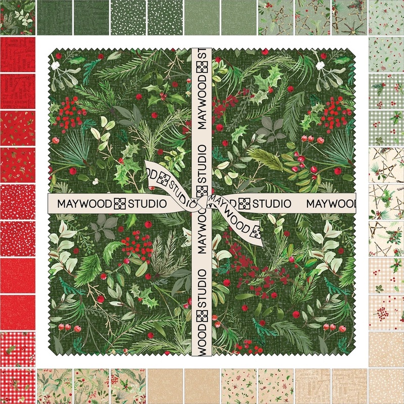 Winter Wreaths by Maywood Studio Collection | 10in Squares - 42pcs (SQ-MASWIWR)