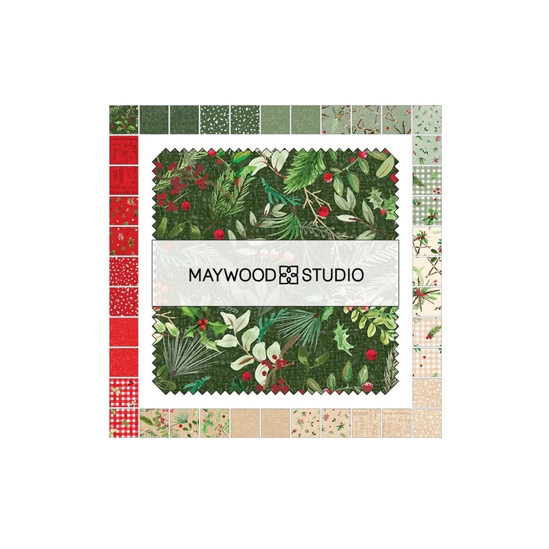 Winter Wreaths by Maywood Studio Collection | 5in Squares - 42pcs (CP-MASWIWR)