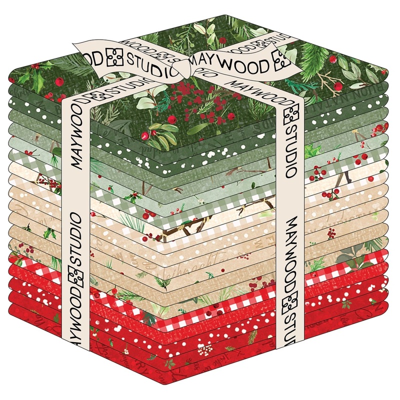 Winter Wreaths by Maywood Studio Collection | Fat Quarter Package - 19pcs (FQ-MASWIWR)