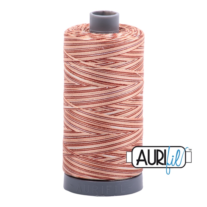 Aurifil 28wt Thread - Cinnamon Sugar - Variegated #4656