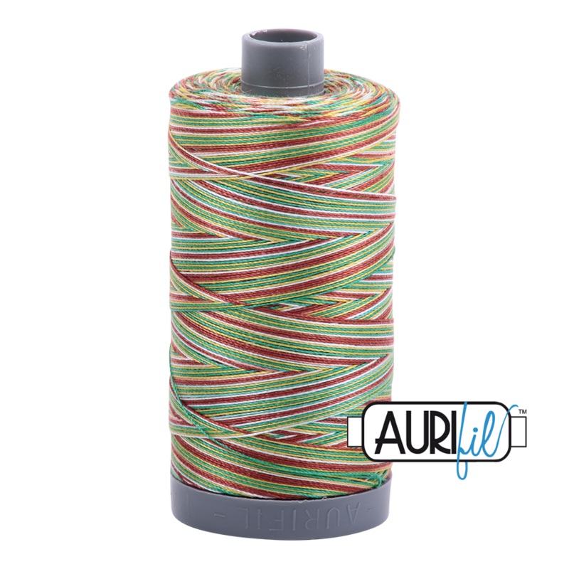Aurifil 28wt Thread - Leaves - Variegated #4650