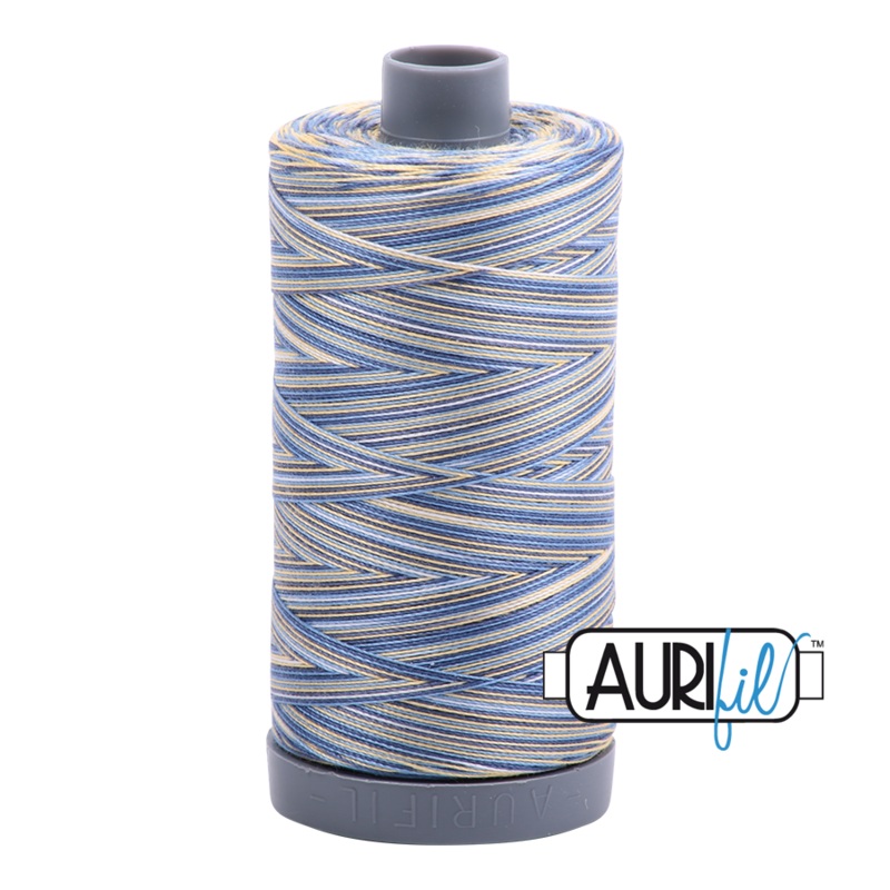 Aurifil 28wt Thread - Lemon Blueberry - Variegated #4649