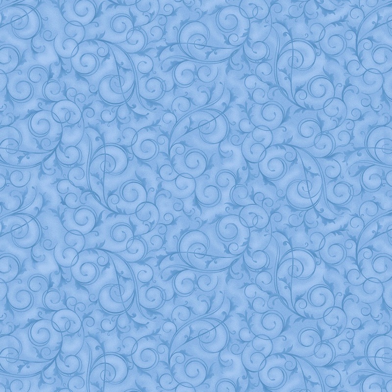 Blue Swirls & Twirls by Tango Twist Design Collection | 108 Cotton (BQ4221-11)  Sold in UNITS of  metre