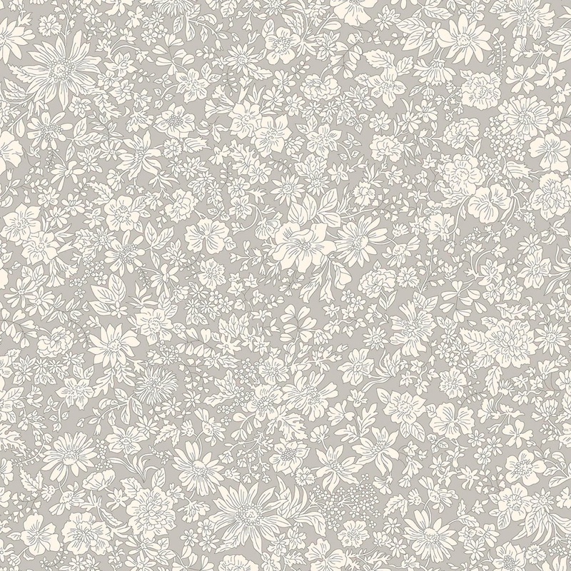 Clay - London Bouquet by Liberty Fabrics Collection - Emily Blossom  | 108 Cotton (0166W7404A)  Sold in UNITS of  metre