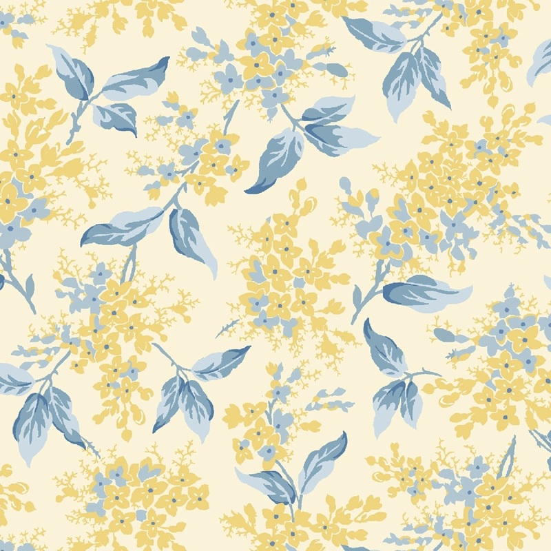 Cream Floral Branches   | 108 Cotton (QB581582D-CREAM) - Sold in UNITS of 1/4 metre