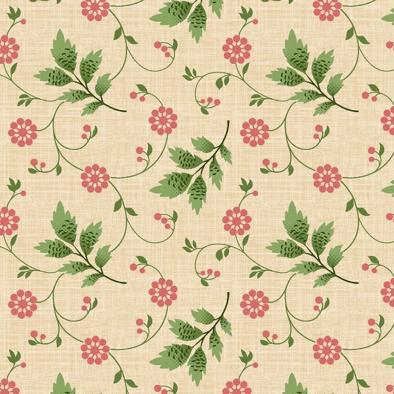 Multi Floral Vine New Dawn by Margie Hockman Collection 108 Cotton (QB491581D-MULTI) - Sold in UNITS of 1/4 metre