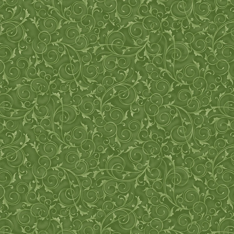 Sage Swirls & Twirls by Tango Twist Design Collection | 108 Cotton (BQ4221-66)  Sold in UNITS of  metre