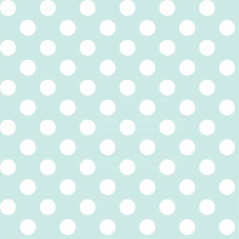 BOLT END Pale Aqua Dots 2.25m x 108 Cotton
