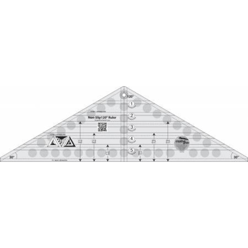 Notions Creative Grids 120 Degree Triangle Ruler