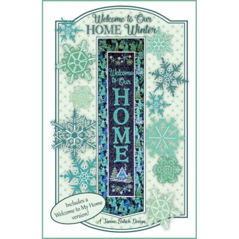 Pattern Machine Embroidery Welcome to Our Home Winter