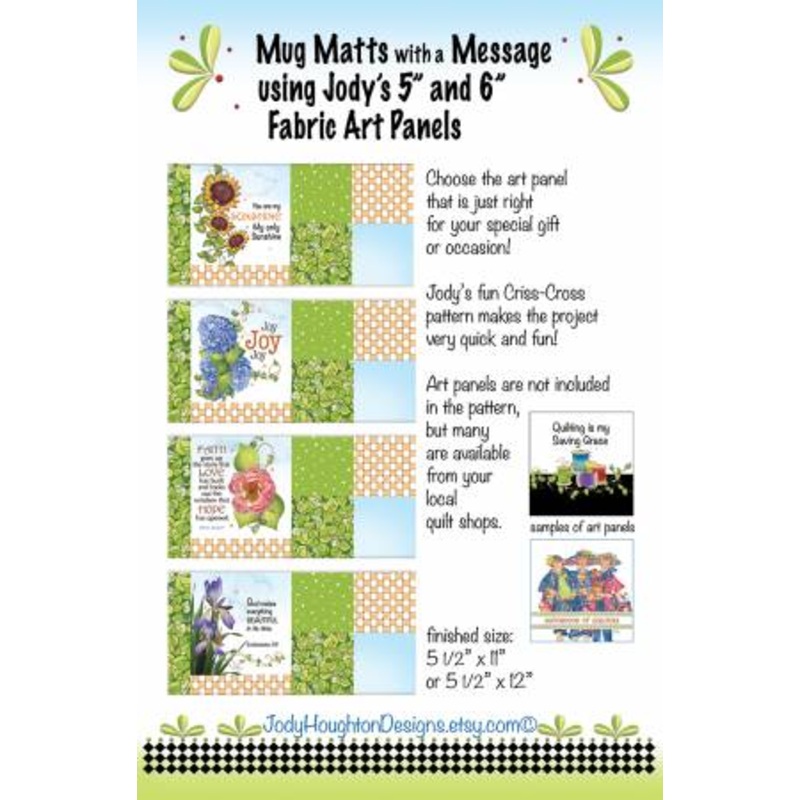 Pattern Mug Matts with a Message