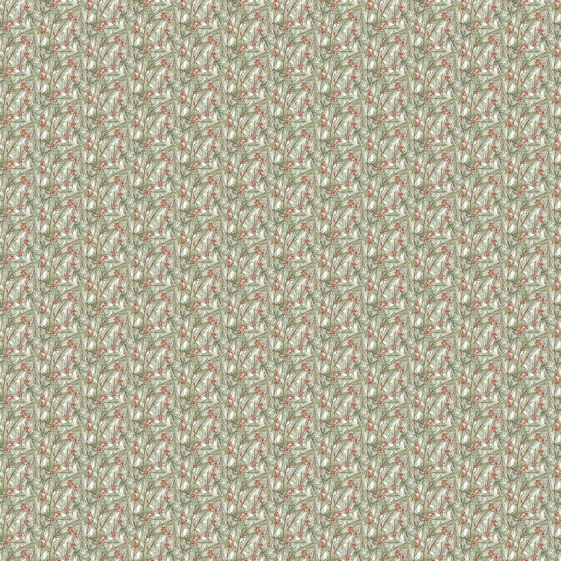 The Christmas Mouse - Greenery | 43/44 Flannel (F28040-10) - Sold in UNITS of  metre