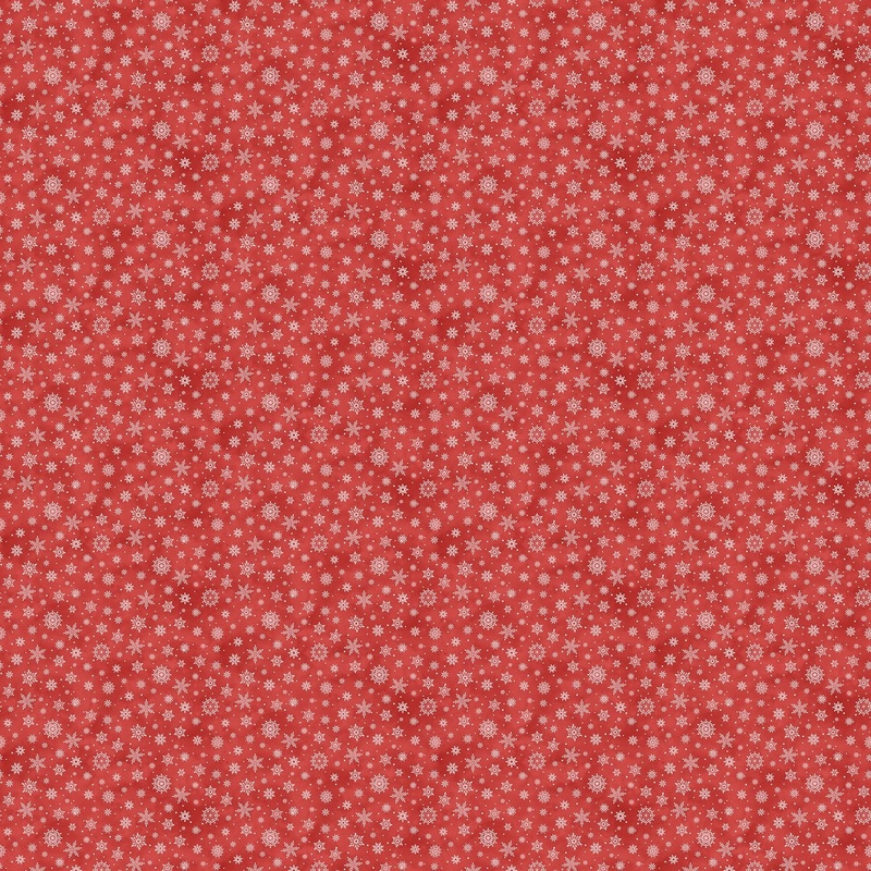 The Christmas Mouse - Red Snowflake | 43/44 Flannel (F28043-24) - Sold in UNITS of  metre