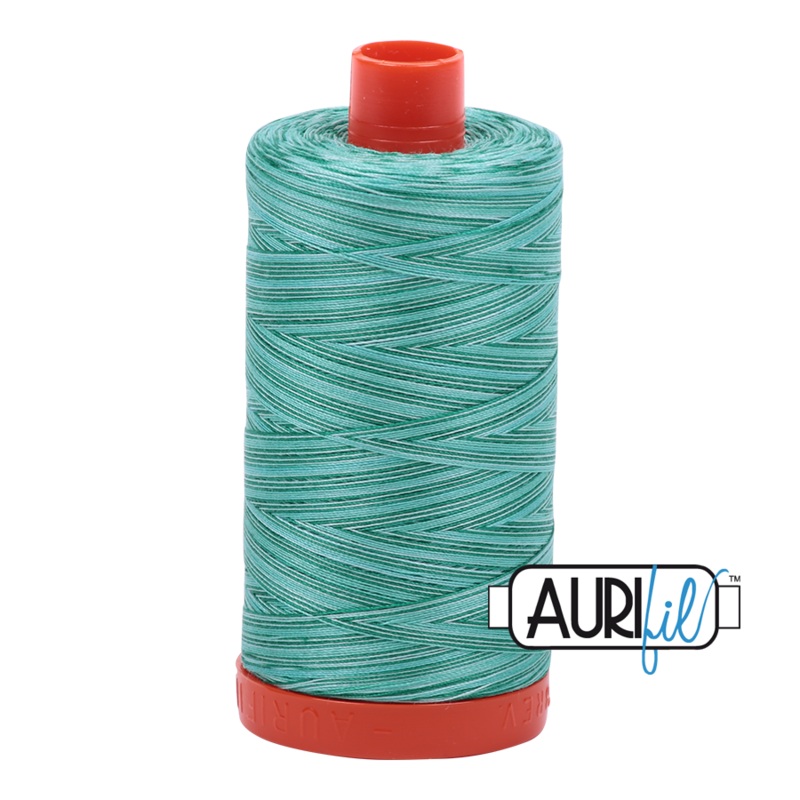 Aurifil 50wt Thread - Creme de Menthe - Variegated #4662
