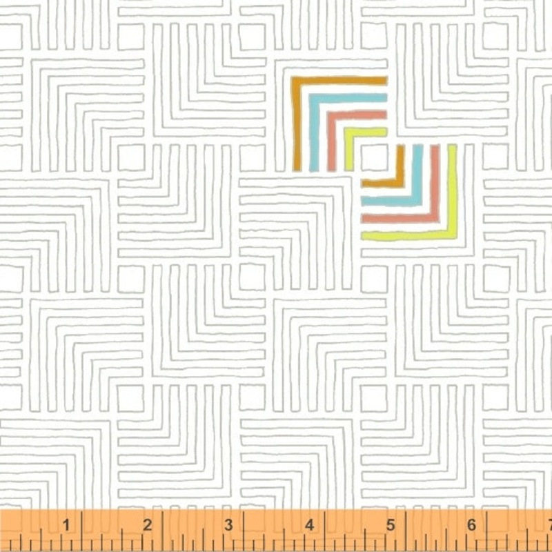 *Closeout Sale* Good Vibes Only, Echoes in Paper, Windham Fabrics, per half yard