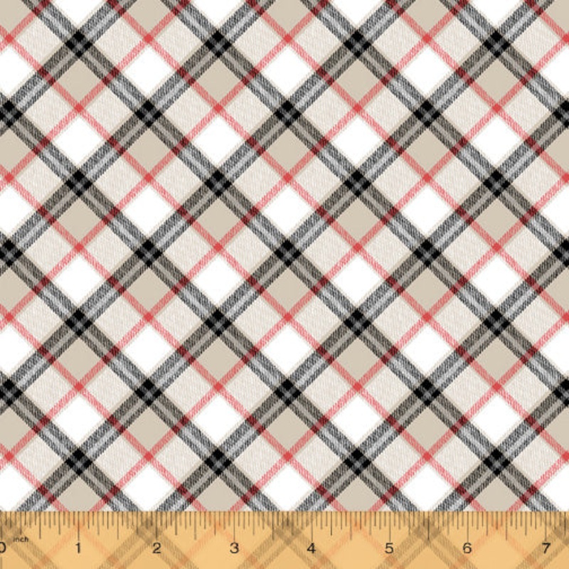 *Closeout Sale* London, Plaid in Light, Windham Fabrics, per half yard