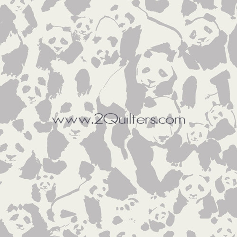 *Closeout Sale* Pandalicious, Pandalings Pod Shadow, per half-yard