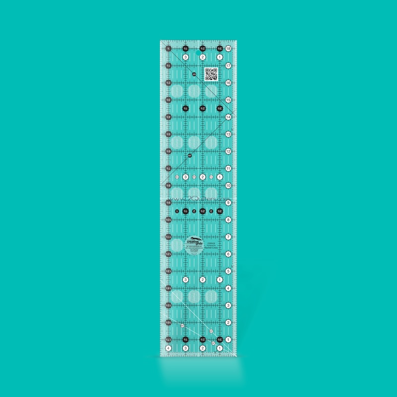 Creative Grids Non Slip Quilt Ruler: 4-1/2in x 18-1/2in (CGR418)