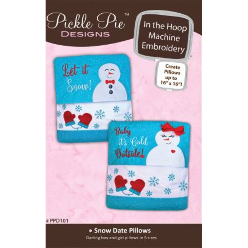 Pattern Pickle Pie Snow Date Pillows PPD101