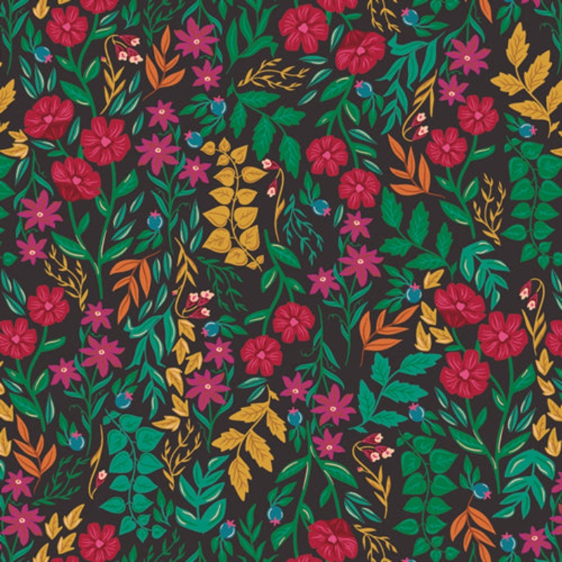 *Closeout Sale* Art Gallery Fabrics, The Flower Society, Luminous Floriculture, per half-yard