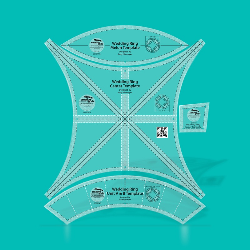 Creative Grids Double Wedding Ring Templates Quilt Ruler