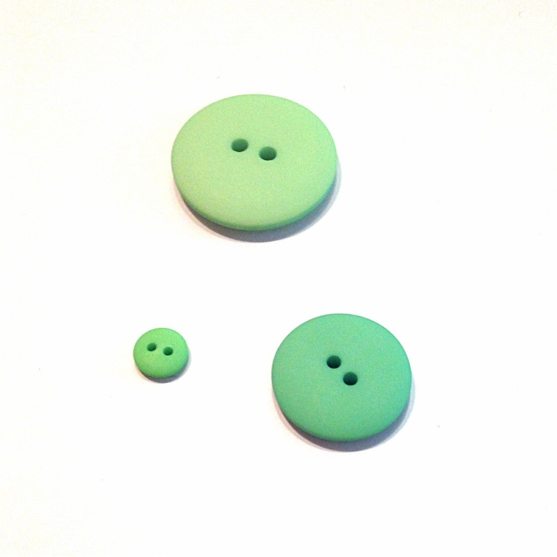 Green Matte Button-8 mm & 22 mm & 30.5 mm & 15 mm