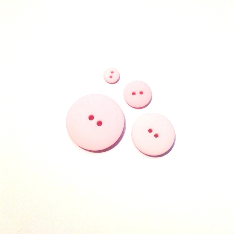 Pale Pink Matte Button-8 mm & 15 mm & 22 mm & 30.5 mm