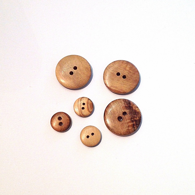 Wooden Buttons-15 mm & 27 mm & 20 mm & 18 mm & 23 mm