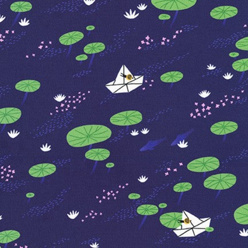 *Closeout Sale* Escargot For It! Lake Lily Pond, per half-yard