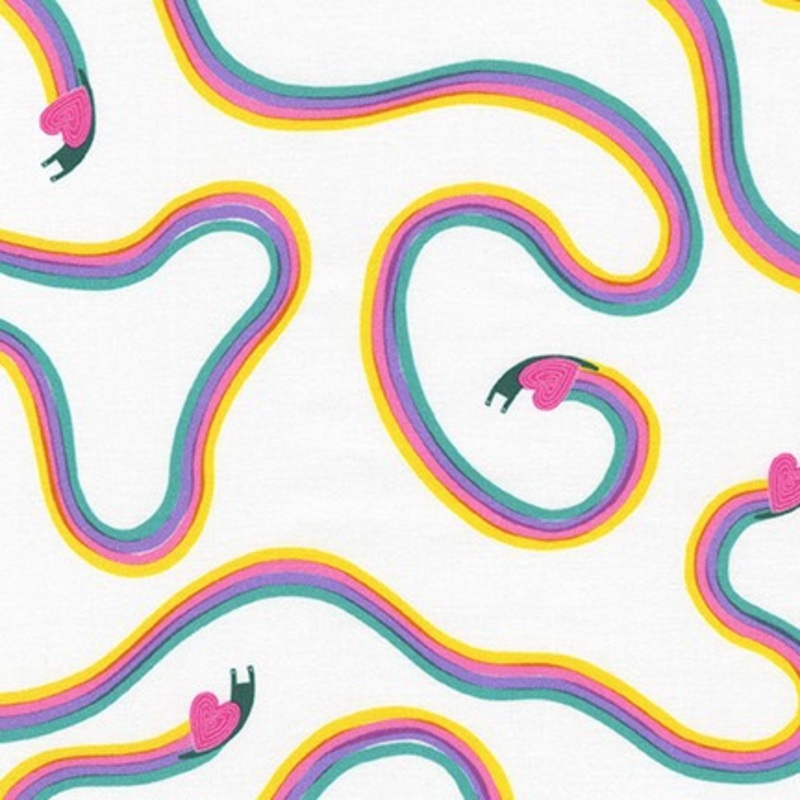 *Closeout Sale* Escargot For It! Sweet Rainbow Snail, per half-yard