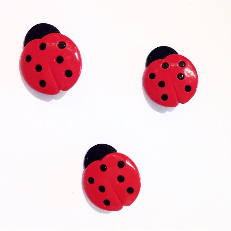 Extra Large Lady Bird Button-35 mm
