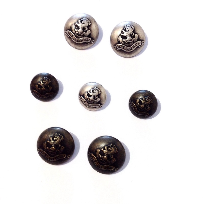 The West Riding Metal Shanked Button