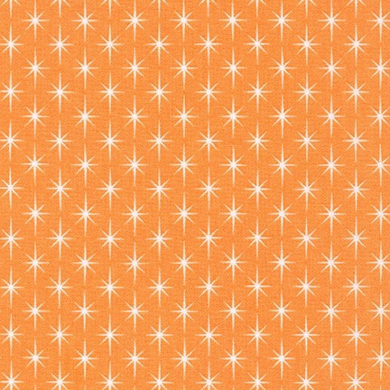 Violet Craft Modern Classics, Stars in Goldfish, per half-yard