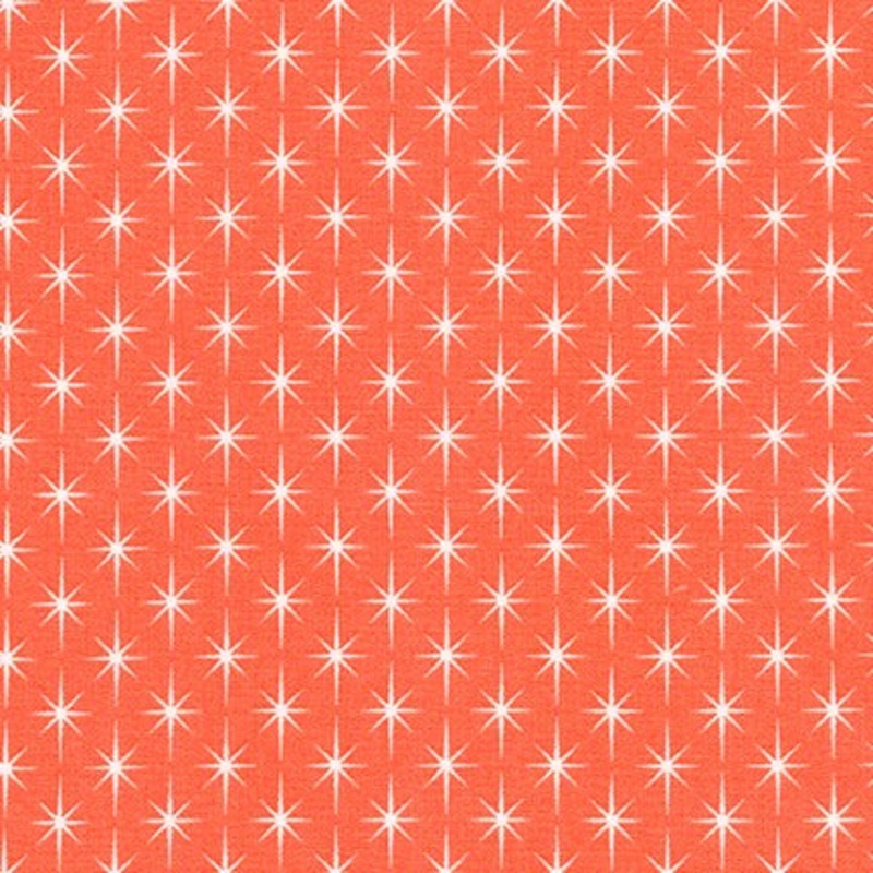 Violet Craft Modern Classics, Stars in Orangeade, per half-yard