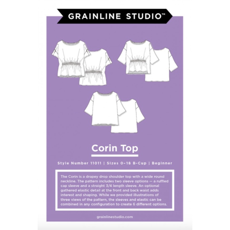 Corin Top Pattern Size 0-18 By Grainline Studio