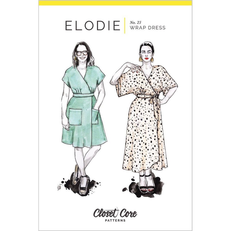 Elodie Wrap Dress By Closet Core Patterns