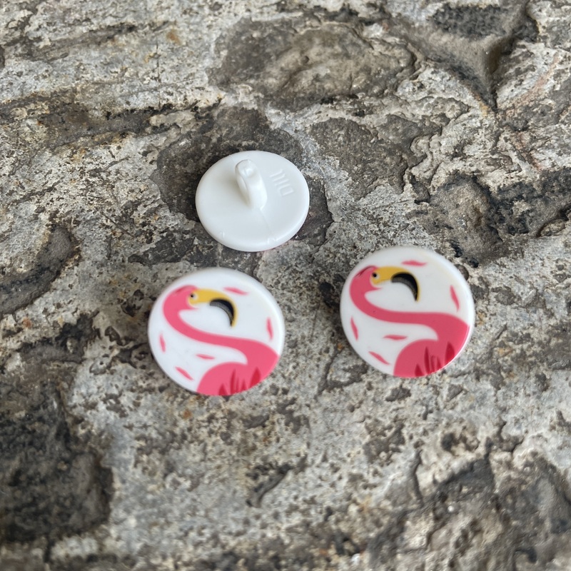 Flamingo Shanked Button-15mm