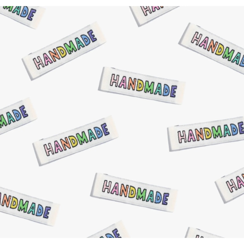 'Handmade Rainbow' Woven Labels By Kylie and the Machine