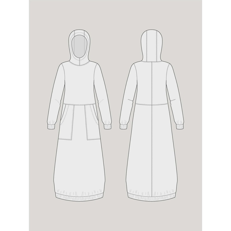 Hoodie Dress Pattern by The Assembly Line