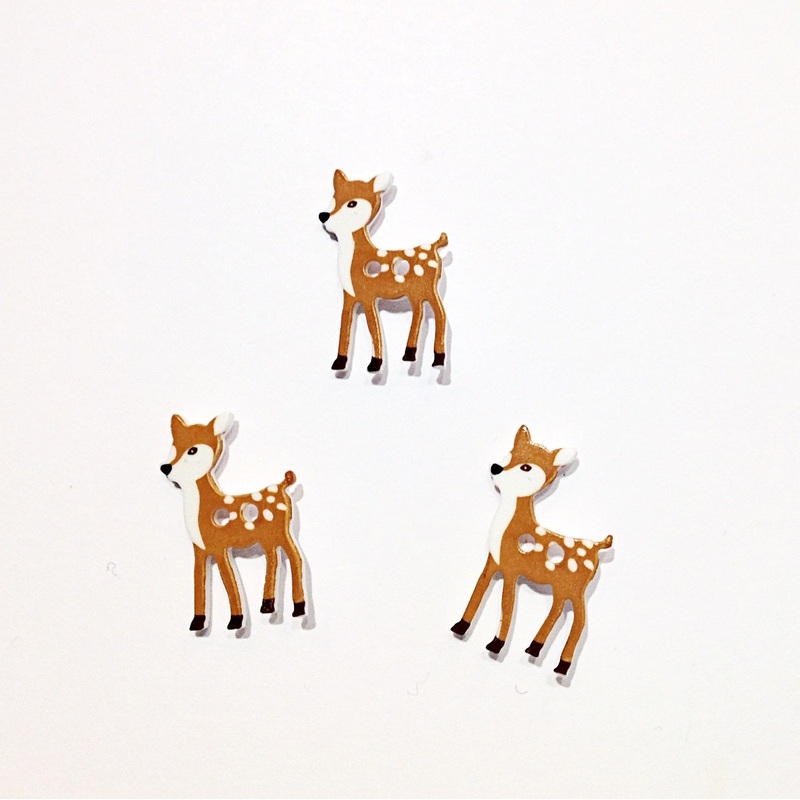 Little Deer Button-28 mm