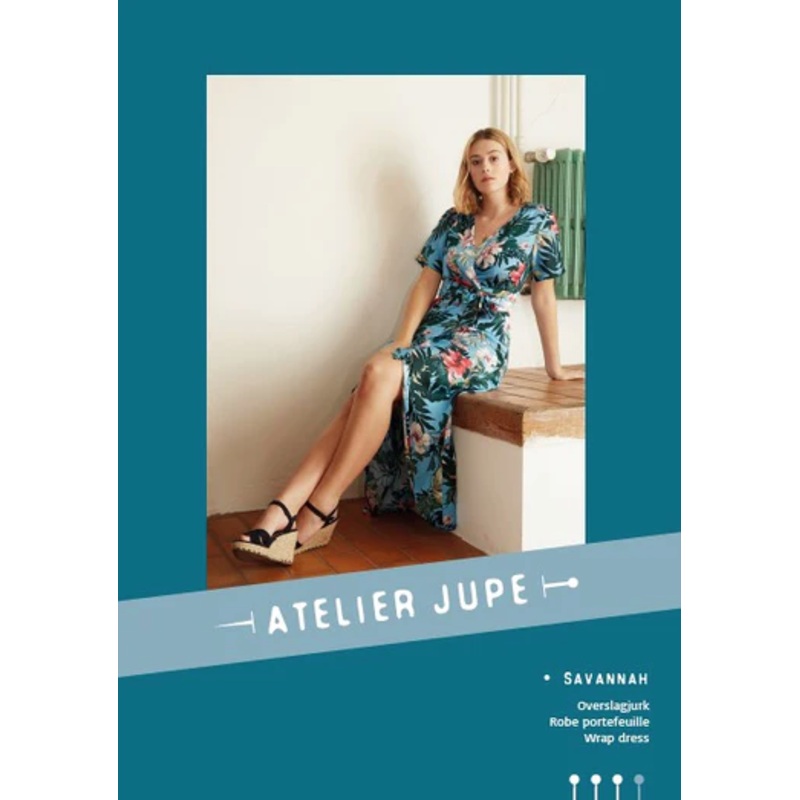 Savannah Wrap Dress Pattern Atelier Jupe